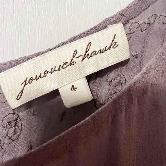 JOVOVICH HAWK Silk Embellished Beaded Dress in Grey size 4‎ - Picture 6 of 10